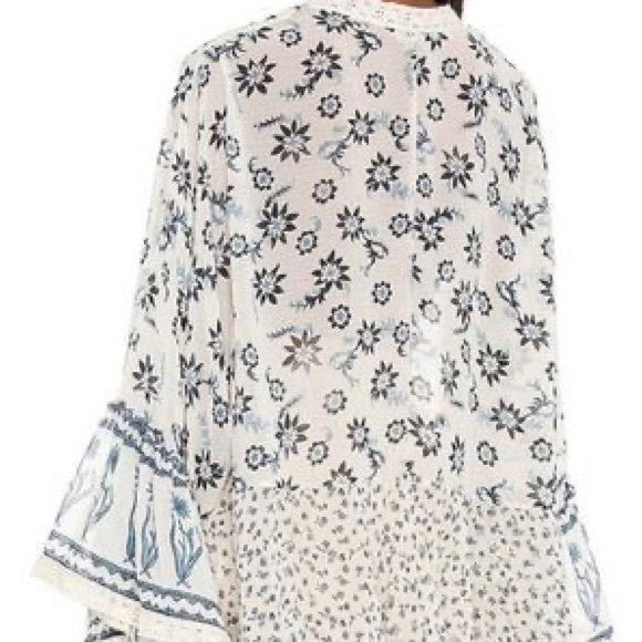 𝓯𝓹 Free People ~ Placed Print Lola Jacket | Kimono | Duster - Picture 6 of 9